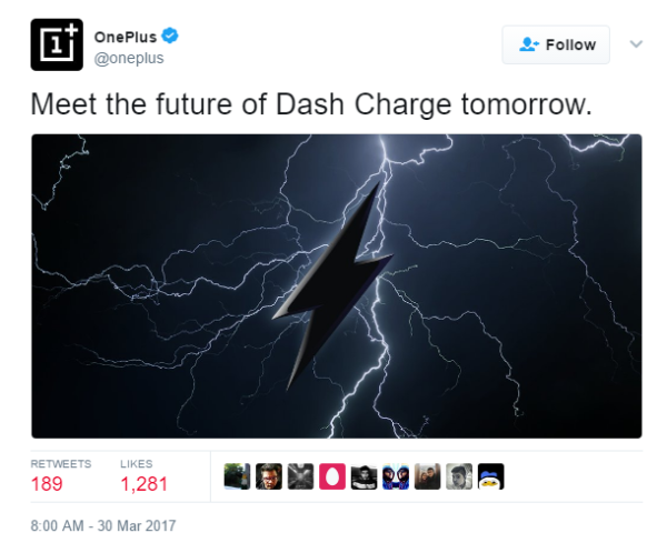 一加官方预热 或推Dash Charge快充移动电源